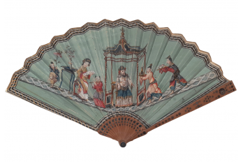 Collation musicale chinoise, éventail vers 1810-15