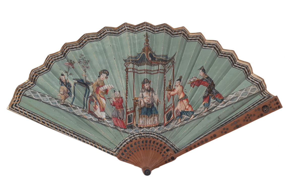 Chinese musical collation, fan circa 1810-15