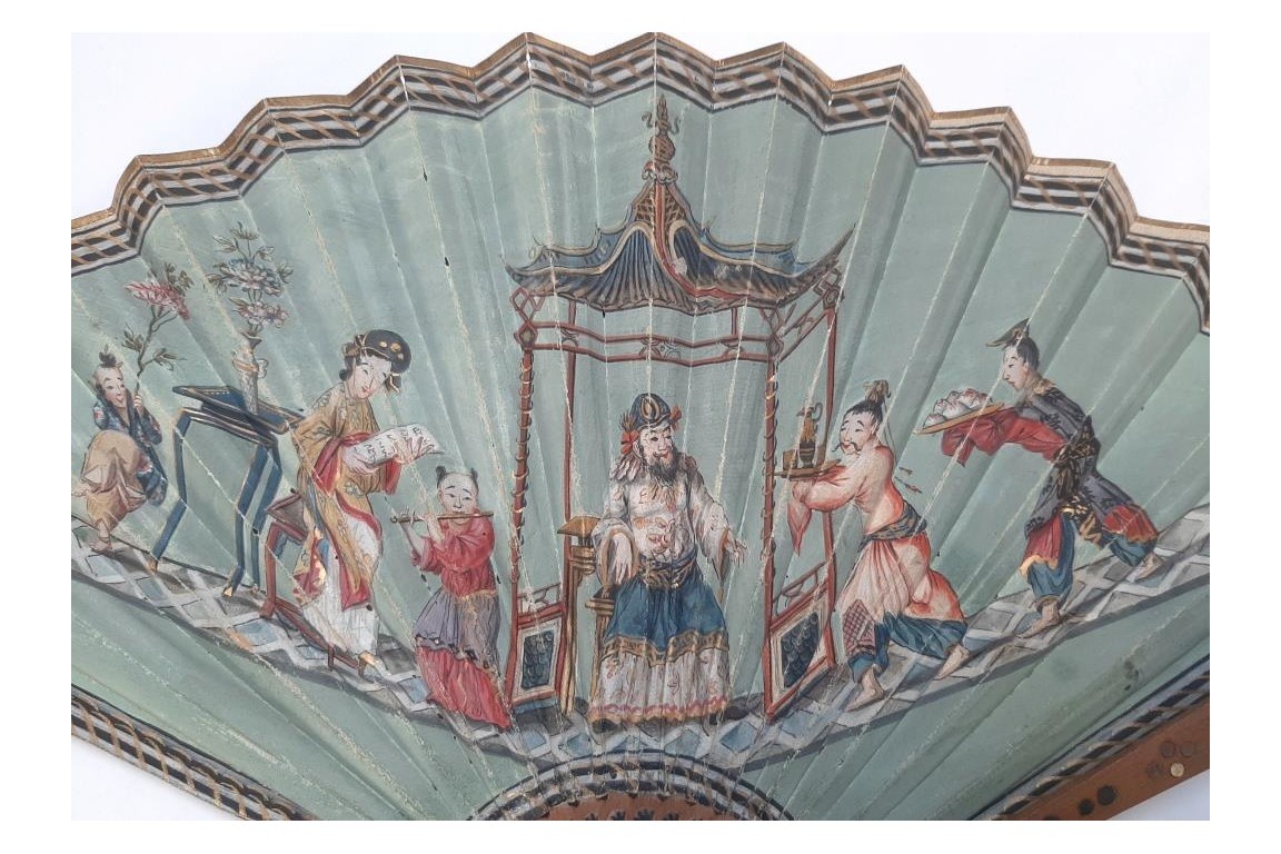 Chinese musical collation, fan circa 1810-15