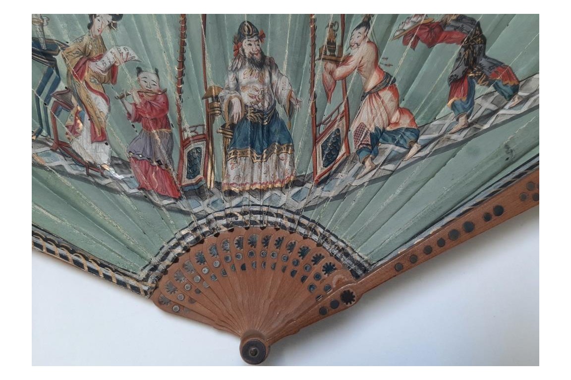 Chinese musical collation, fan circa 1810-15