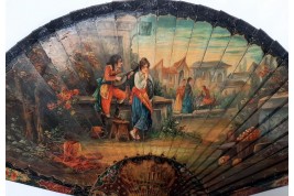 The Spanish guitarist, late 19th century fan