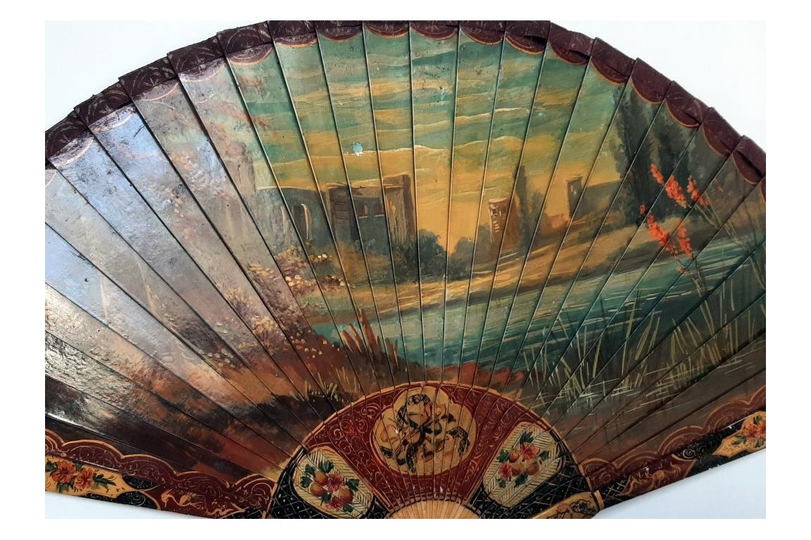 The Spanish guitarist, late 19th century fan