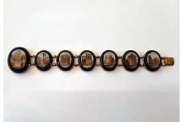 Souvenir of the Grand Tour, micro-mosaic bracelet, early 19th century