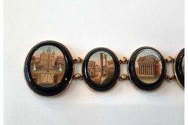 Souvenir of the Grand Tour, micro-mosaic bracelet, early 19th century