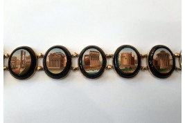 Souvenir of the Grand Tour, micro-mosaic bracelet, early 19th century