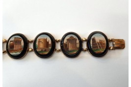 Souvenir of the Grand Tour, micro-mosaic bracelet, early 19th century