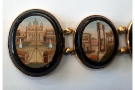 Souvenir of the Grand Tour, micro-mosaic bracelet, early 19th century