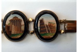 Souvenir of the Grand Tour, micro-mosaic bracelet, early 19th century