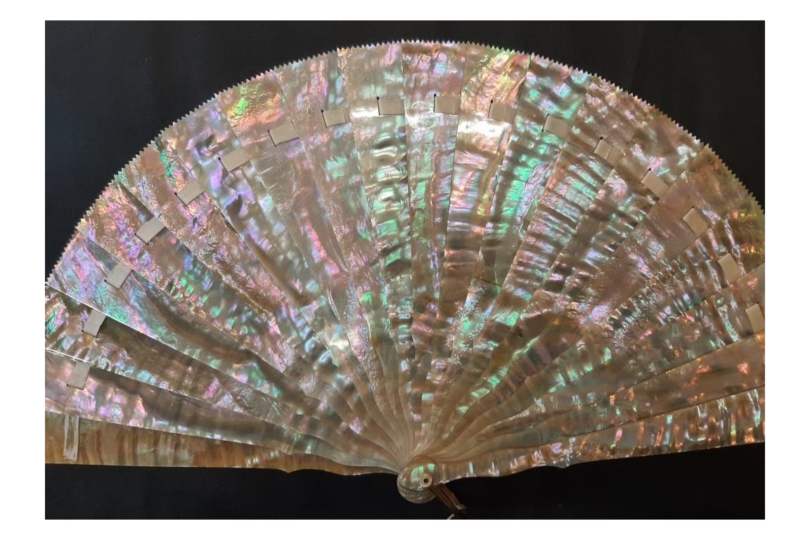 Pearly light, late 19th century fan