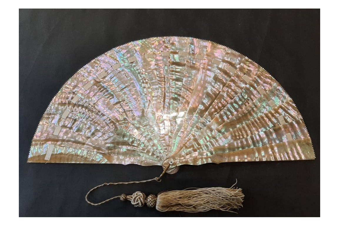 Pearly light, late 19th century fan