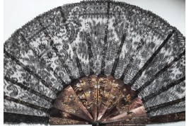 Lace flower, fan circa 1890